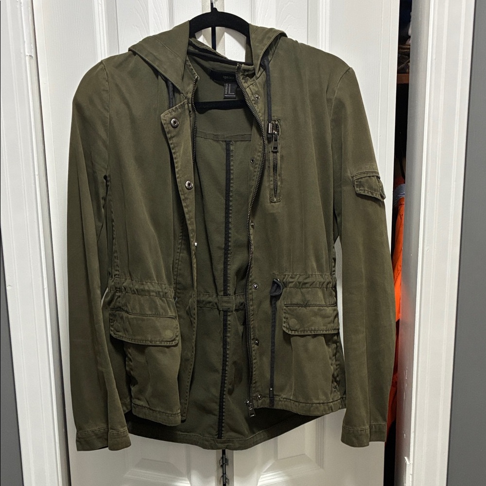 Forever 21 Olive Military Jacket